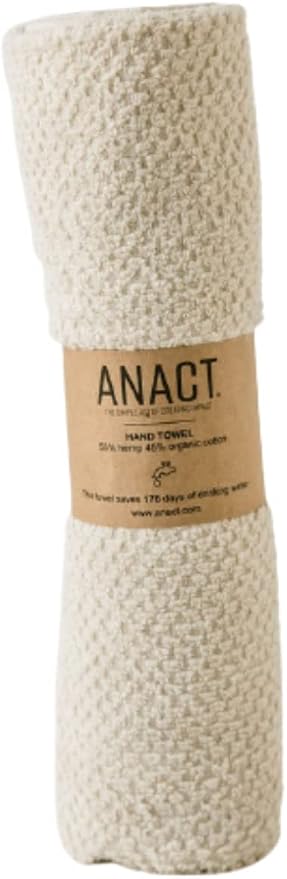 Hemp Bath Towel - Organic, Eco-Friendly, Absorbent Spa Quality Hand Towel with Organic Cotton & Hemp Fiber - Natural, 1pk