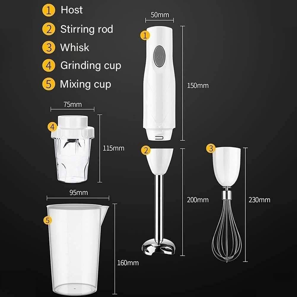 Blender ręczny zanurzeniowy, zestaw blenderów ręcznych ze stali nierdzewnej, miska do mielenia żywności, blender ręczny, idealny do koktajli, jedzenia dla dzieci, sosów, przecierów, zup