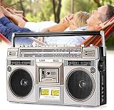 Amplia compatibilidad con Bluetooth: transmita su música favorita a través de teléfonos inteligentes, tabletas, computadoras portátiles y más con la funcionalidad nativa de Bluetooth para entretenimiento ilimitado y sin complicaciones.