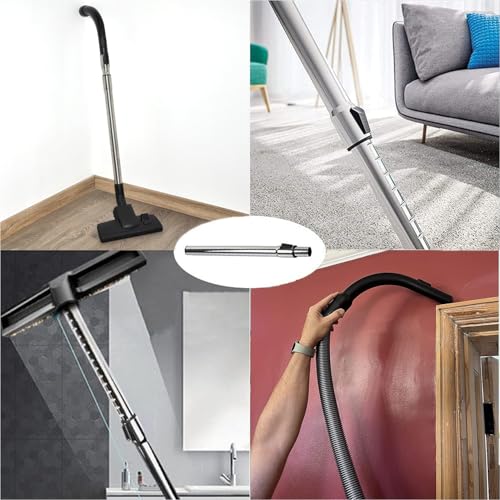 Adjustable Locking 35mm Telescopic Suction Rod Tube, Stainless Extension Pipe Vacuum Cleaner Accessories Compatible with Miele C2 C3 S2110 S6240 S8320 Vacuum Cleaners - Image 7