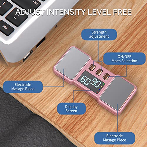 Finger Massager, Electric Mini Pulse Fingertip Relaxer, Deep Tissue Massage For Finger Numbness, Pain Relief With 16 Intensities Finger Care Tool For Home Office. (Metal Black), 28.0 Grams #TOP3