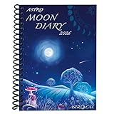 Astrocal Moon Diary 2026, Lunar Calendar Datebook, Personal Organiser, Moon Phase Diary Planner, USA