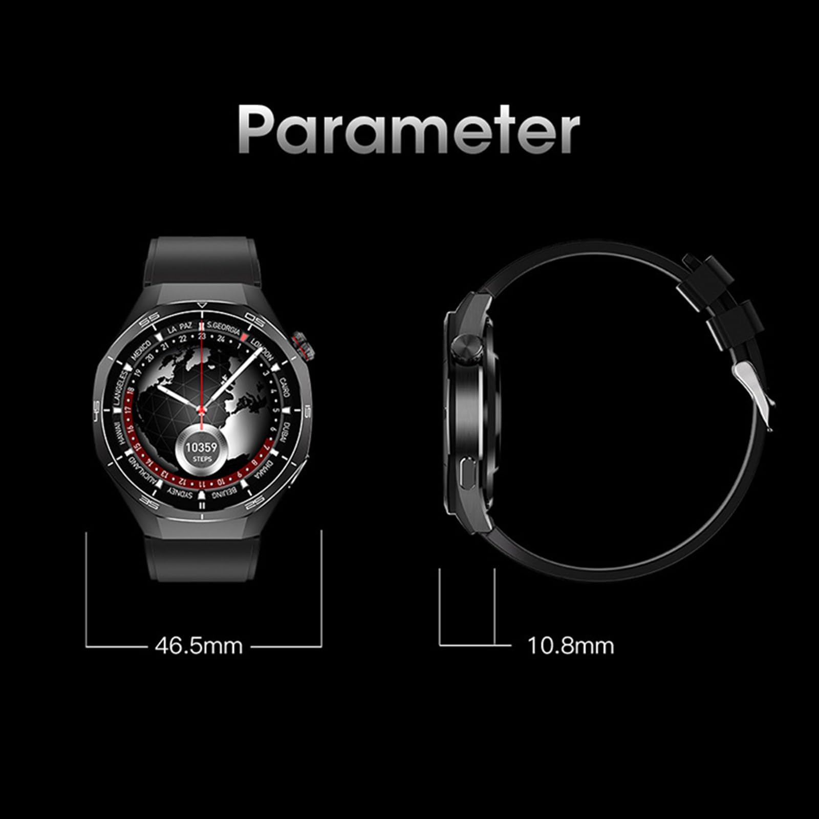 Relojes Inteligentes, Llamadas, Monitorización De Frecuencia Cardíaca/ECG, Pulseras/Relojes Inteligentes,Más De 100 Deportes, Resistente Al Agua IP68, para Android Io
