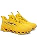 MOSHA BELLE Running Shoes Women Comfy Fashion Walking Tennis Sneakers for Long Standing Working Jogging Yellow Size 8
