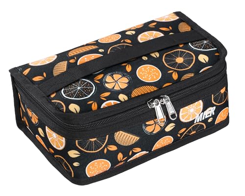 MIER Small Lunch Bag for Kids & Adults Compact Insulated Lunch Box Portable Thermal Mini Cooler for Work School Travel, Fruits