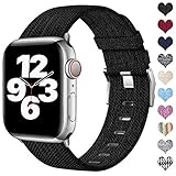 Las correas tejidas son compatibles con Apple Watch SE, Series 7, Series 6, Series 5, Series 4, Series 3, Series 2 y Series 1. Ajuste de muñeca: 5.5"-7.9" (140mm-200mm)