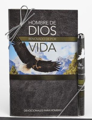 Hombre de Dios, Lapicero y Libro Devocional (Man of God, Pen and Devotional Book)