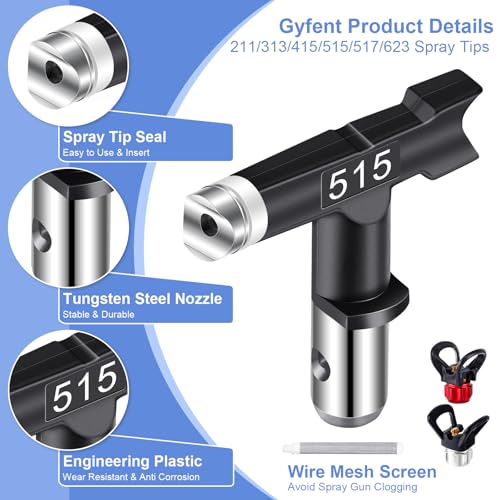 Gyfent 22Pcs Airless Sprayer Gun Kit