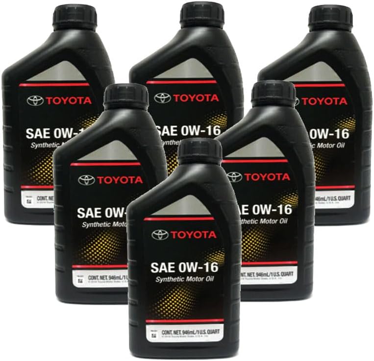 Genuine OEM Set of 6 Quarts Motor Synthetic Oil GTMO 0W16 For Toyota Lexus