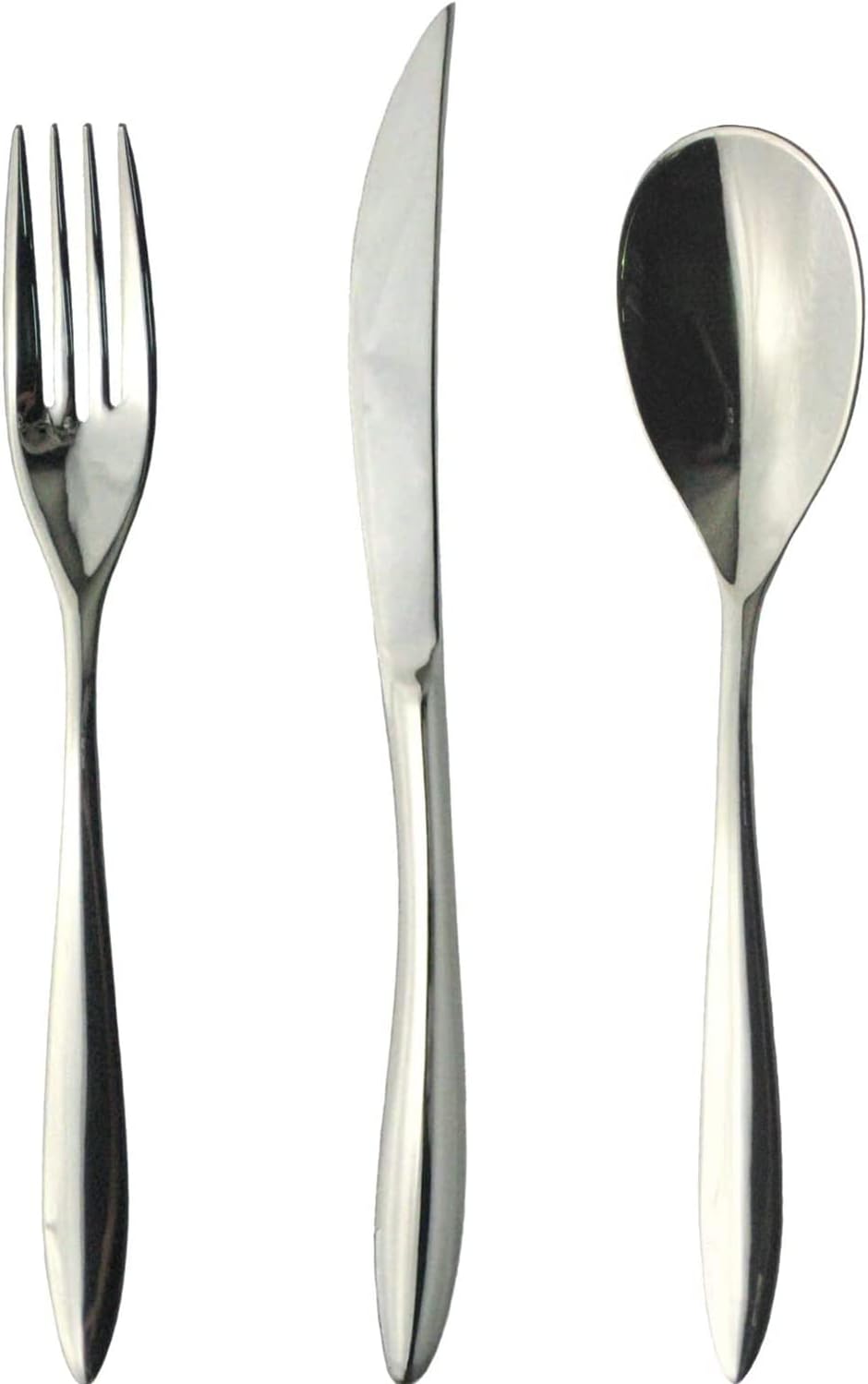 Nagao IKI Phoenix Dinner Cutlery Set, 3 Pieces, 18-8 Stainless Steel, Wooden Box, Made in Japan