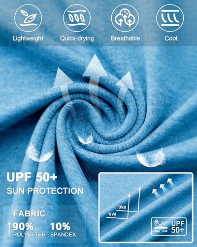Camisas de pesca para hombre Runhit protección UV SPF 4