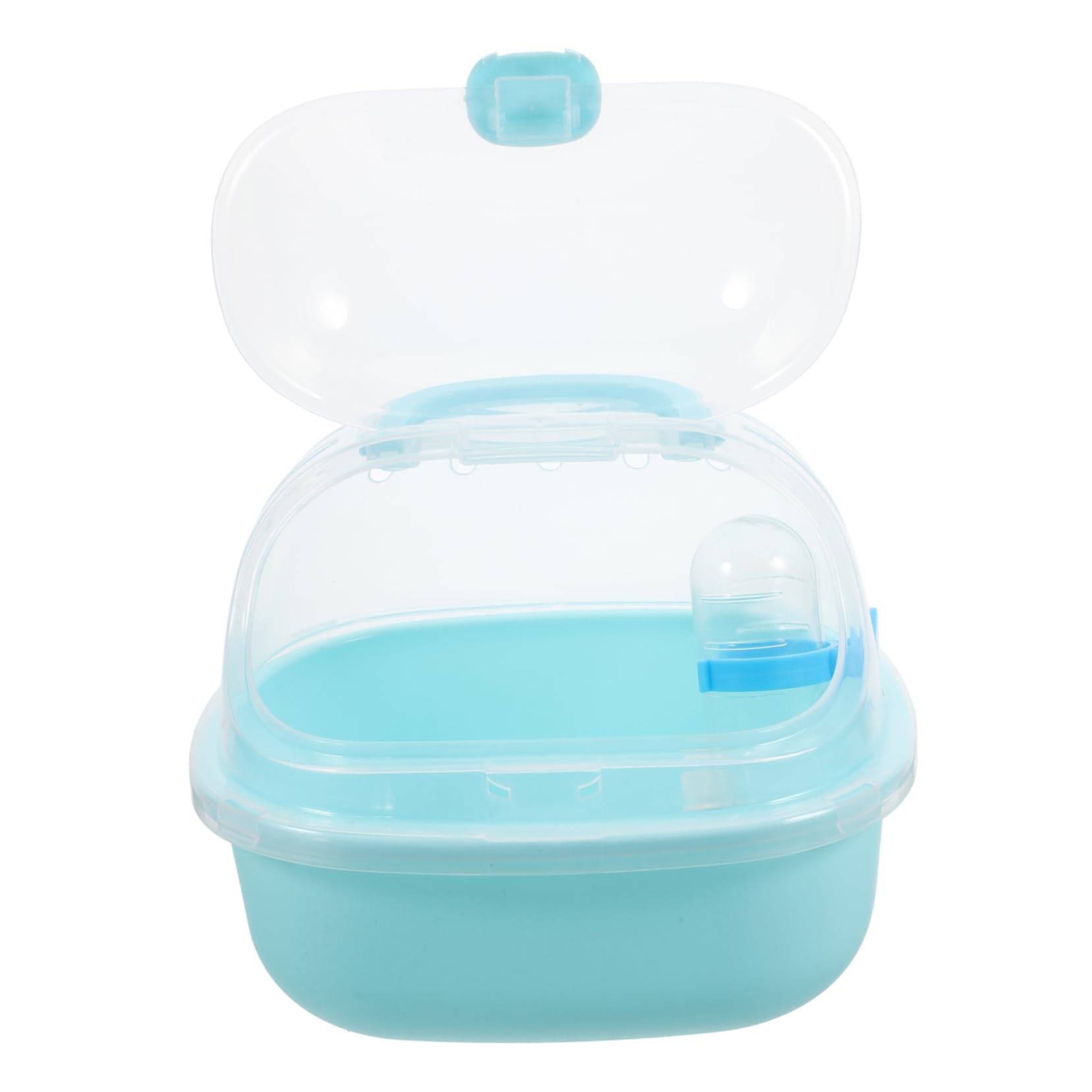 POPETPOP Compact Outdoor Hamster Carrier Travel-Friendly Pet Cage Water Bottle for Small Animals Go