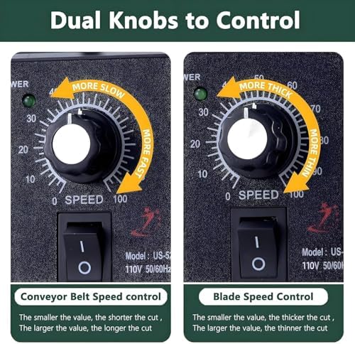 Electric Scallion Slicer 200W - Fast Vegetable Cutter for Ginger, Chili, Potato, Cucumber - 150kg/H, 700 RPM - Spring Onion, Celery, Parsley Chopper