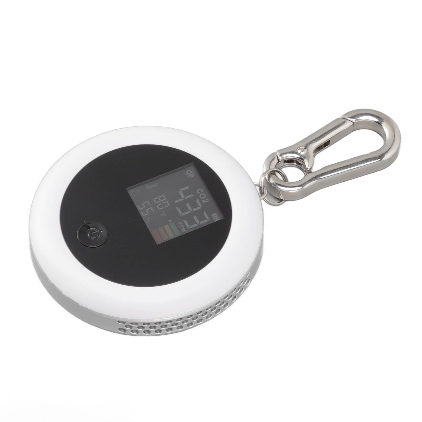 Mini Detector de CO2, Pantalla LCD Portátil 3 en 1, Analizador de Aire de Temperatura y Humedad para el Hogar, Escuela, Oficina, Turismo, Interior y Exterior