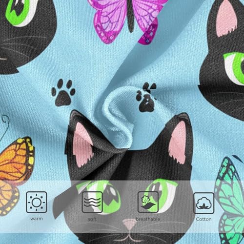 Cute Black Cartoon Cat Blue Girls Underwear Toddler 2t Cotton Little Girl Panties Colorful Briefs Girls Undies3