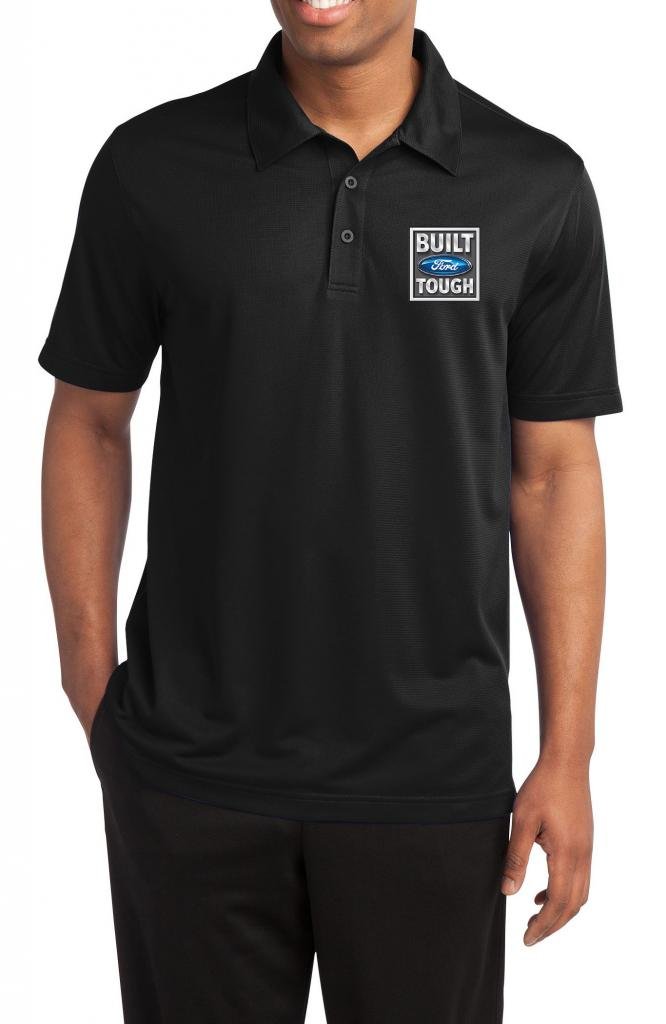 Buy Cool Shirts Mens Built Ford Tough Textured Polo Shirt