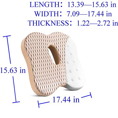 Bipintip Large Lumbar Support Pillow For Office Chair And Seat Cushion For Office Chair - For Back Pain Relief,Improve Posture,Desk Chair,Couch(Beige) #TOP4