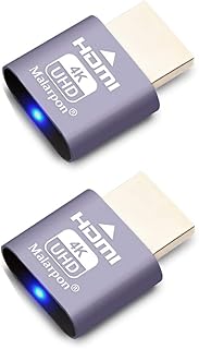 HDMI Dummy Plug fit-Headless Display Emulator DDC EDID Headless Ghos with Windows Mac OSX Linux Great for Graphics Acceleration Support 3840x2160@60Hz 2P