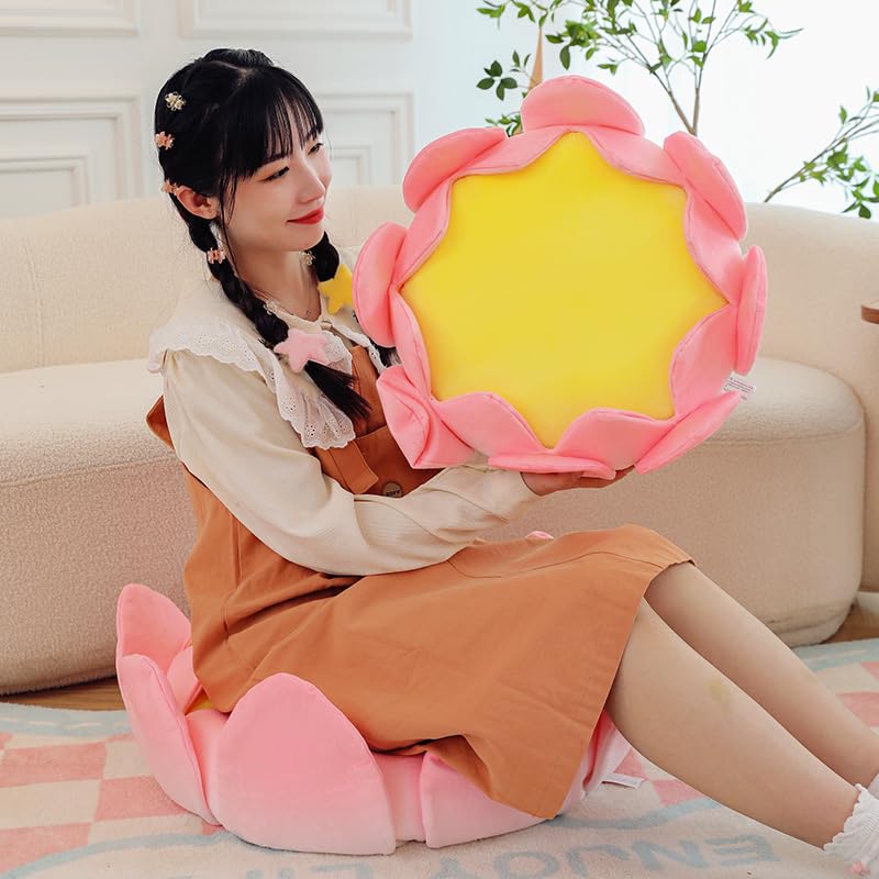 Amazon.co.jp: 15.7インチ 3D 幸運 蓮の花 クッション 蓮の玉座 ヨガ