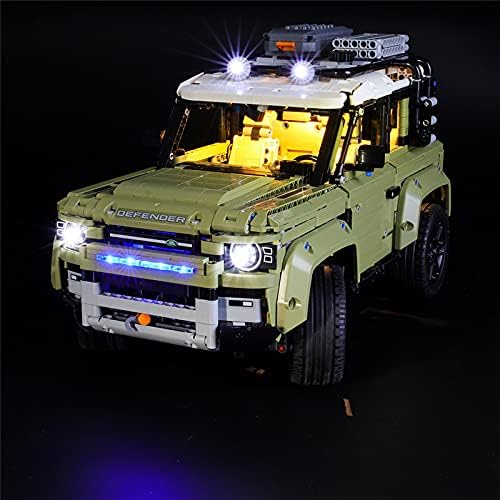 LED Light Kit for Technic Land Rover Defender - Compatible with Lego 42110 Building Model (Model Set Not Included)