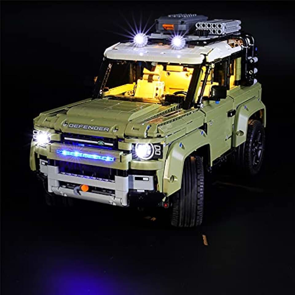 LED Light Kit Compatible with LEGO Land Rover Defender - for