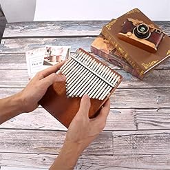 Générique Mini Finger Kalimba Thumb Piano Piano à Pouce Kalimba en érable à 21 Touches avec Accessoires d’instrument à… - Les Beatles, Paul McCartney, John Lennon, RIngo Starr, George Harrison Générique Mini Finger Kalimba Thumb Piano Piano à Pouce Kalimba en érable à 21 Touches avec Accessoires d'instrument à… – Image 3