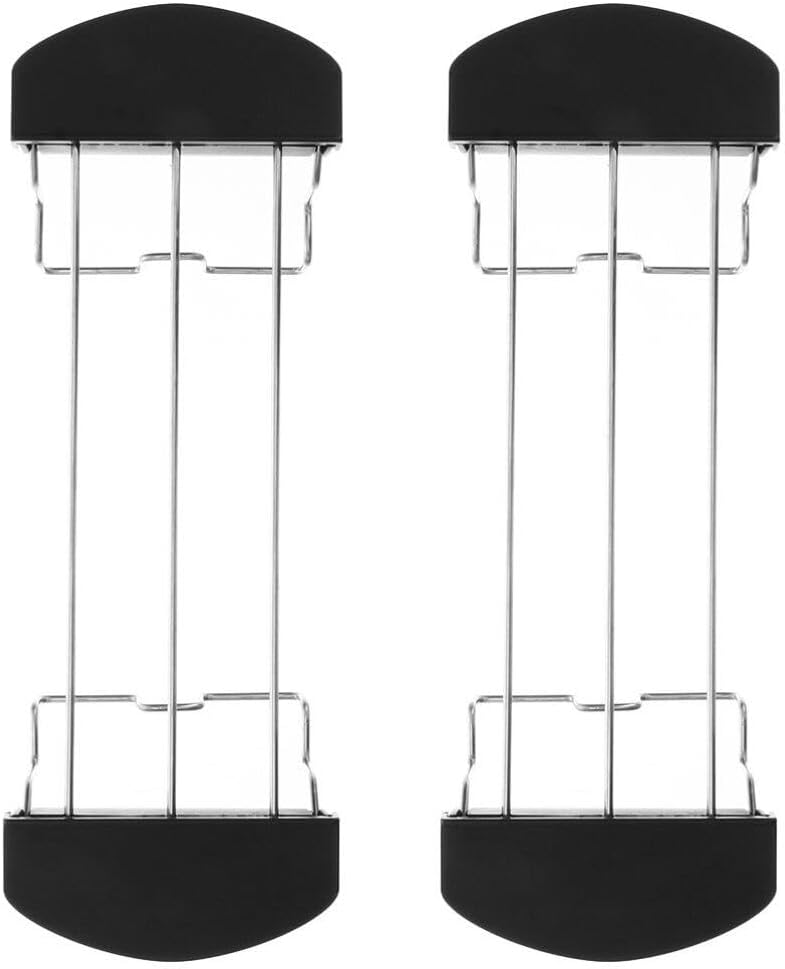 Luxshiny 2pcs Stainless Steel Toast Rack Warming Rack for Toaster Heat Preservation Toast Holder Easy to Clean for Grilling and Serving and