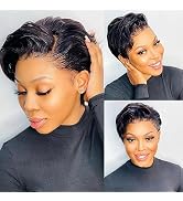 Asteria 8 Inch Black Lace Bob Wig with Baby Hair