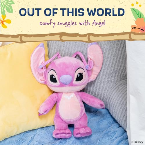 Image of Kids Preferred Disney Baby Lilo & Stitch Angel Soft Huggable Stuffed Animal Cute Plush Toy for Toddler Boys and Girls, Gift for Kids, Pink Angel 15 Inches