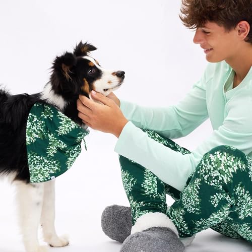 HonestBaby Family Matching Holiday Pajamas Organic Cotton for Men, Women, Kids, Toddlers, Baby Boys, Girls, Unisex Pets, Evergreen, Large by HonestBaby - Image 3