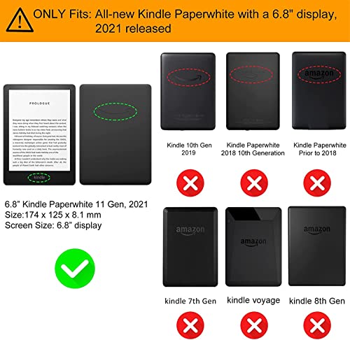 YYSS Manga para Kindle Paperwhite versão 11ª geração de 2021, 17,8 polegadas, inclui alça de mão e c