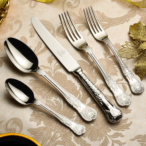 40-Piece-Silverware-Set-for-8-18-10-Stainless-Steel-flatware-Set-Antique-vintage-cutlery-set-Knife-fork-spoon-Heavy-Duty-Dishwasher-Safe-OTW-PAVILION 40 Piece Silverware Set for 8 18 10 Stainless Steel flatware Set Antique vintage cutlery set Knife fork spoon Heavy Duty Dishwasher Safe OTW PAVILION