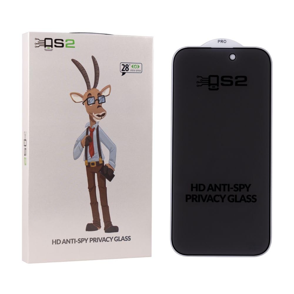 AS2 HD Privacy Glass Screen Protector for iPhone 14 Pro Max 6.7in