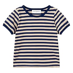 T-shirt Navy Blue and Beige