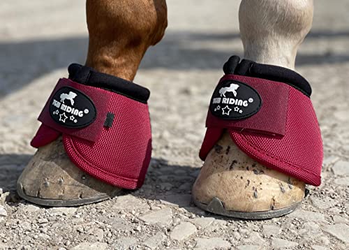 Image of 2520D Horse Bell Boots No-Turn Horse Bell Boots, Equine Ballistic Hoof Overreach Bell Boot, Pair