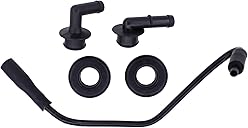 MOTOKU Crankcase Vent Tube Breather Hose and PCV CCV Vent Valve Elbows Grommet Kit for Jeep Grand Cherokee Wrangler 1997-2004