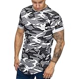 JEsilunmaMY Men's Camo Muscle T-Shirts with Zip Pocket Short Sleeve Crewneck Bodybuilding Gym Tee Slim Longline Casual Shirt (US Size XXL Asia 3XL,White)