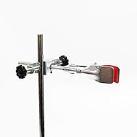 Vista 5 de Laboratory Retort Support Stand for Titration Extraction - XMWangzi, with a Burette Clamp and 2 Flask Ring Clamps, Used in Chemistry or Physics Lab