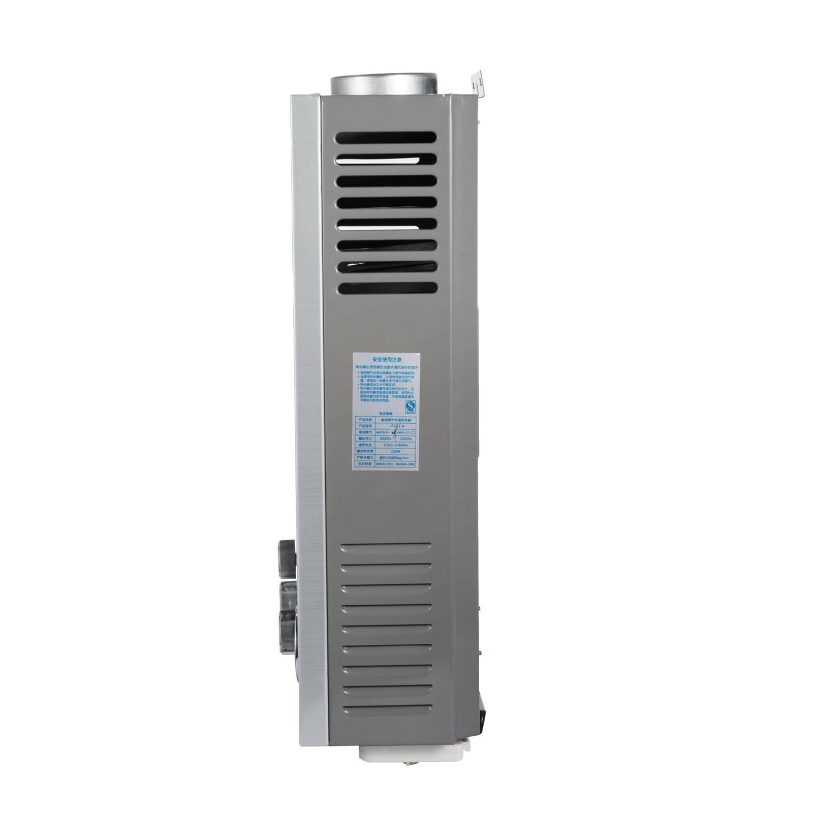 Riscaldatore di acqua calda a gas 6-18L Caldaia istantanea senza serbatoio a propano con kit doccia GPL Scaldabagno Elettrodomestico(6L 12KW)