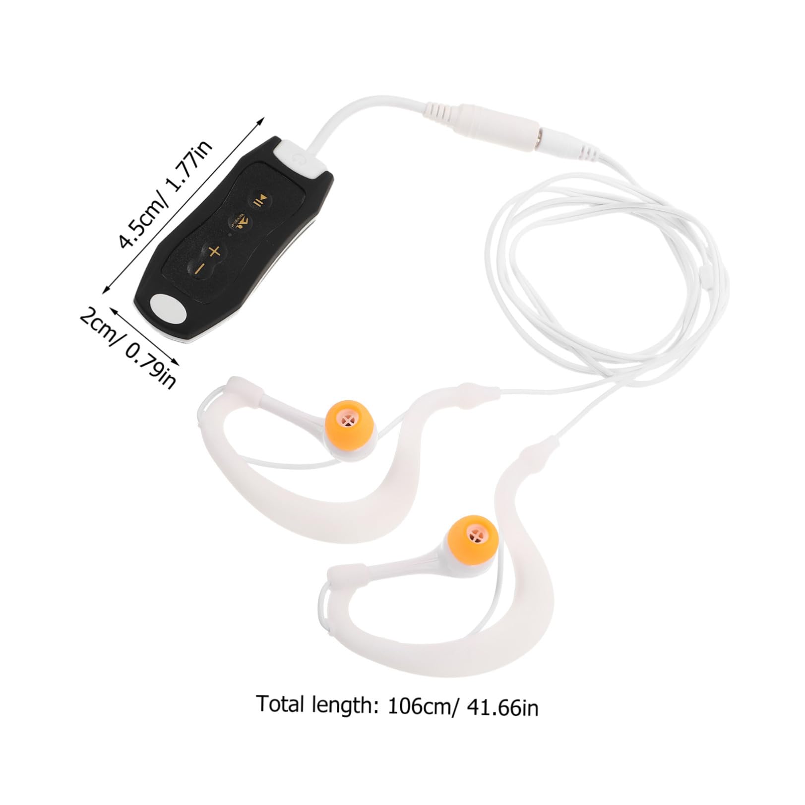TOYANDONA Auriculares de Natación Impermeables con Reproductor Mp3, Clip