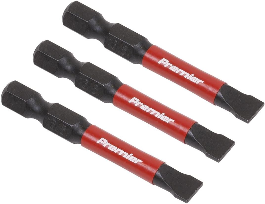 3pc 50mm Slotted 6.5mm Impact Power Tool Bit Set - AK8228