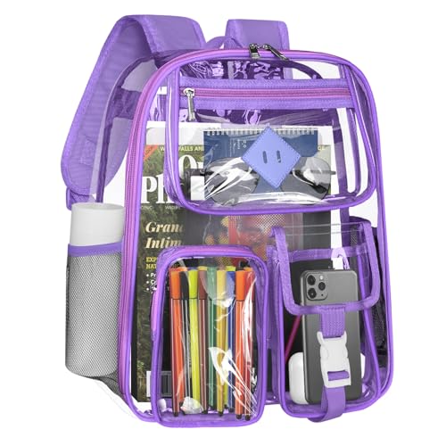 Clear Backpack Heavy Duty Large PVC Transparent See Through