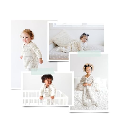 Miniatura 7 de Tealbee Dreamsie Saco de dormir para niños pequeños con mangas largas y pies 3T 4T  0.8 TOG Manta de bebé para caminantes  Rayón hecho de bambú,