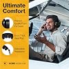 P1 General Aviation Headset for Pilots - Mono, Passive Noise Reduction, Noise Canceling Microphone, Acoustic Ear Cup, AUX Port, GA Dual Plug with Headset Bag