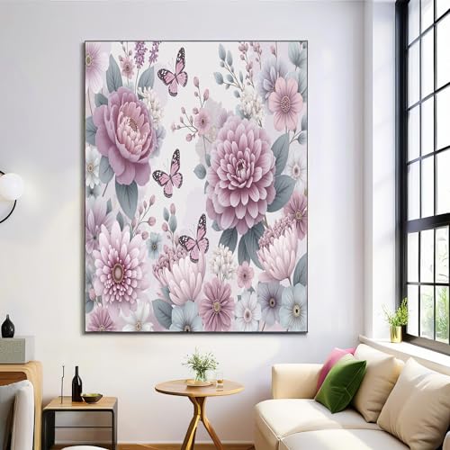 Impression murale pivoines grand format pour habiller un salon