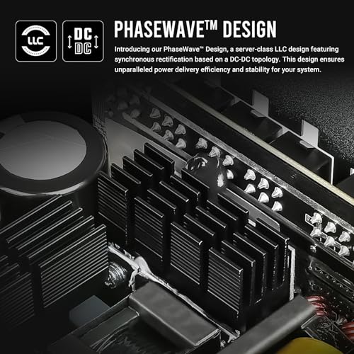 Image of ANTEC NE1000G M White ATX3.0, 1000W Full Modular PSU, 80 Plus Gold, PCIE 5.0 Support, PhaseWave Design, Japanese Caps, Zero RPM Manager, Silent 120mm Fan, 10-Year Warranty