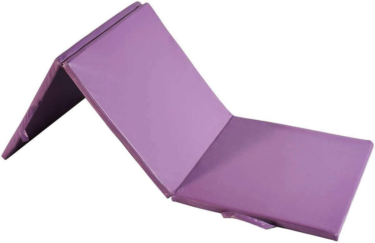 Folding Gymnastics Gym Mat Tumbling Mat Exercise Mat with Carrying Handles