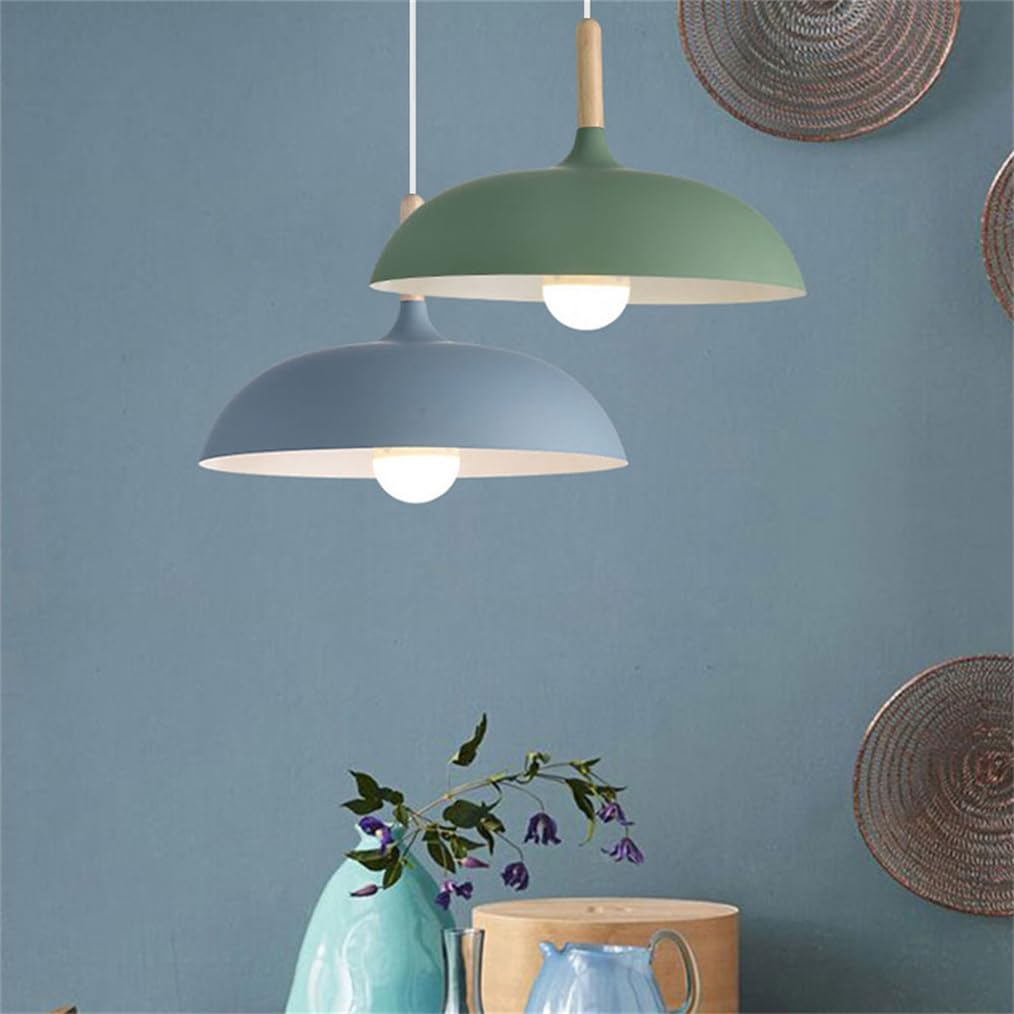 Wiszące do sypialni Minimalistyczny metalowy klosz lampy wiszące wewnętrzne w kształcie makaronika regulowane drewniane wieszaki do salonu, jadalni i kuchni