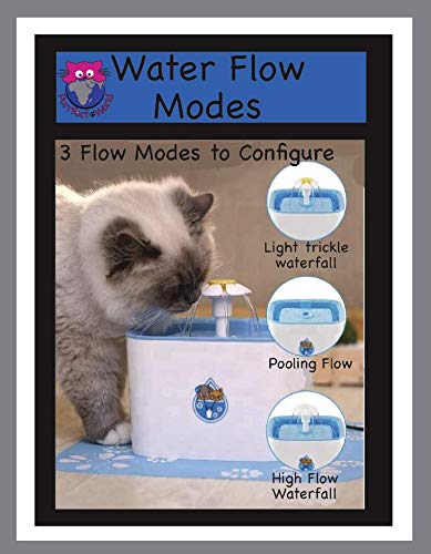 Fuente de agua para gatos y perros con 3 filtros de carbón miniatura 3