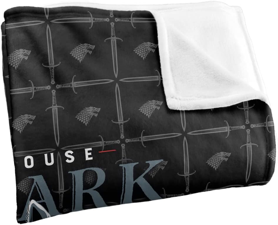 Game of Thrones House Stark Officially Licensed Silky Touch Super Soft Throw Blanket 50" x 60"